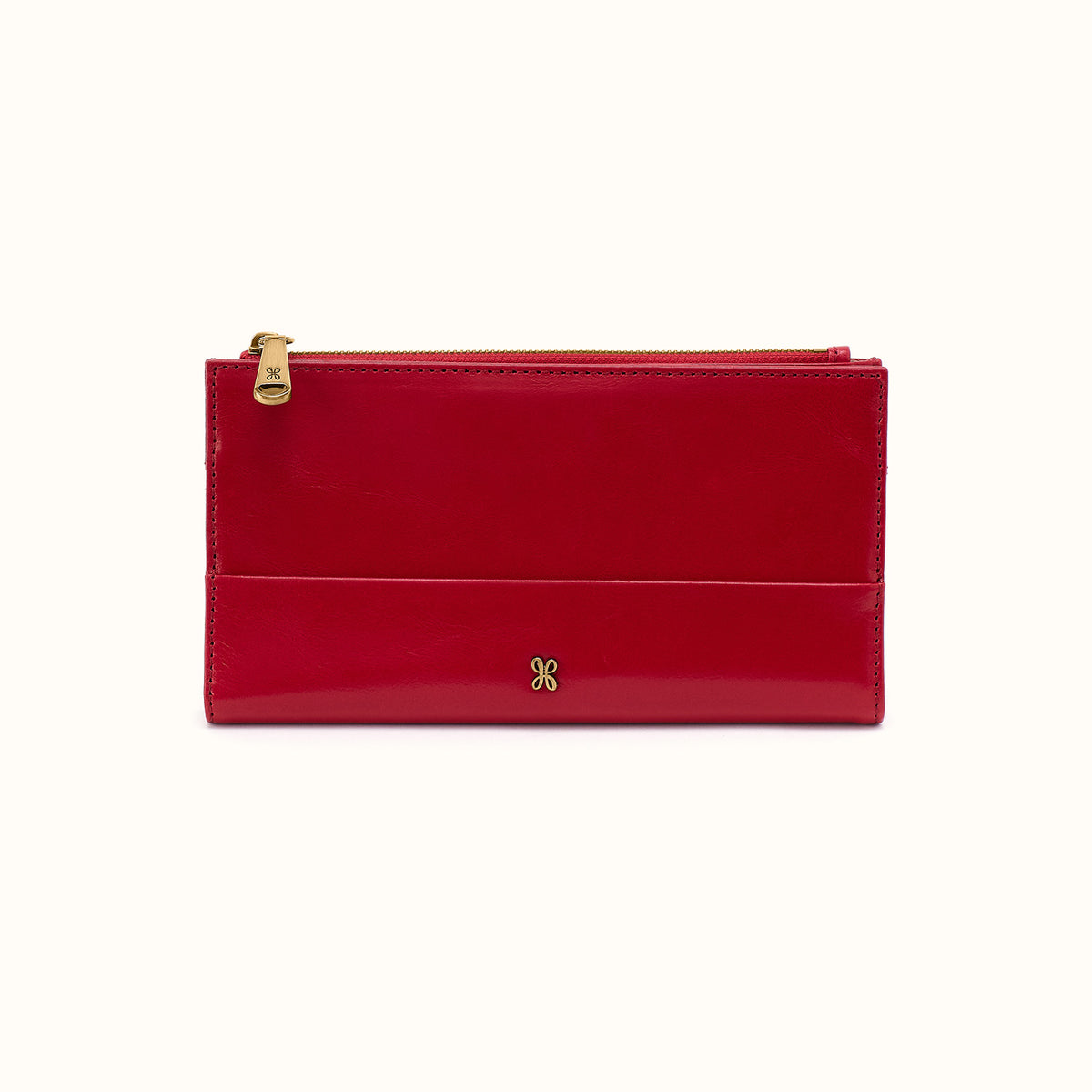 Jill Large Bifold Wallet In Polished Leather
