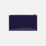 Jill Large Bifold Wallet in Polished Leather - Winter Violet