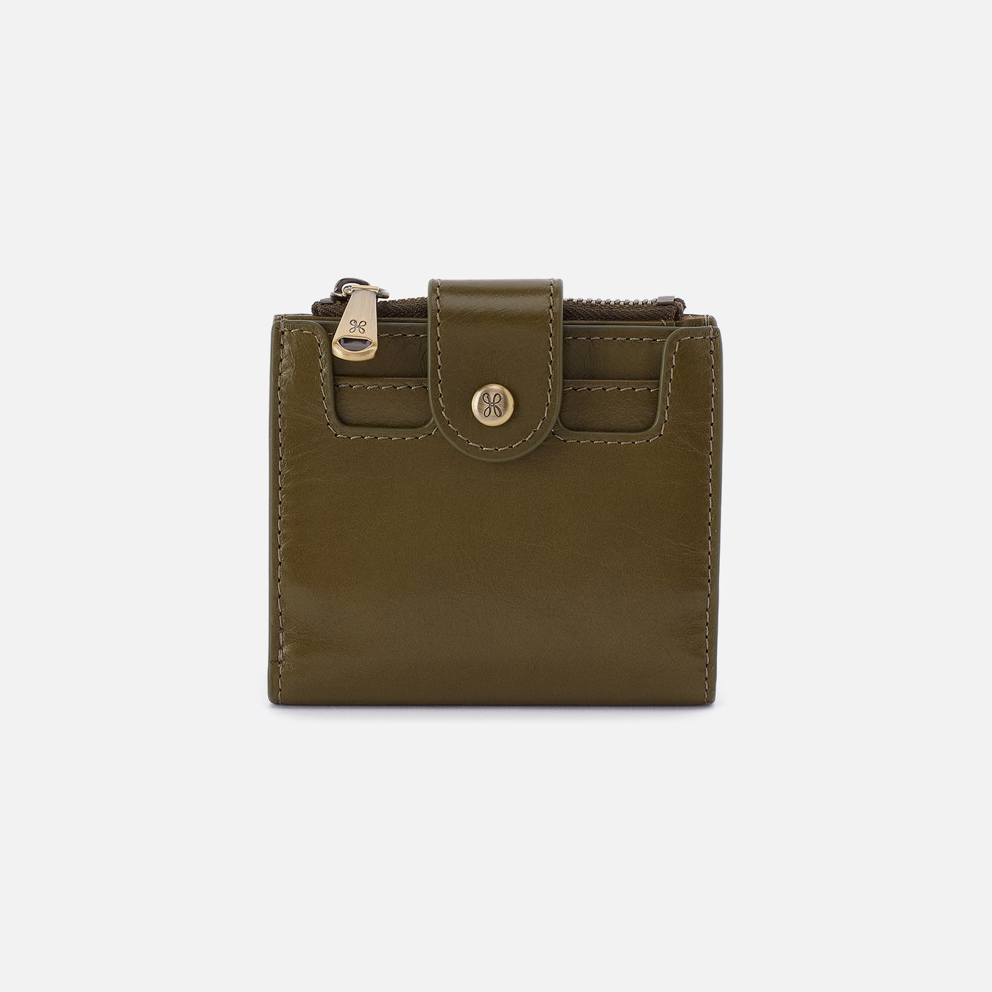 Dunn Mini Wallet in Polished Leather - Natural – HOBO