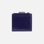 Dunn Mini Wallet in Polished Leather - Winter Violet