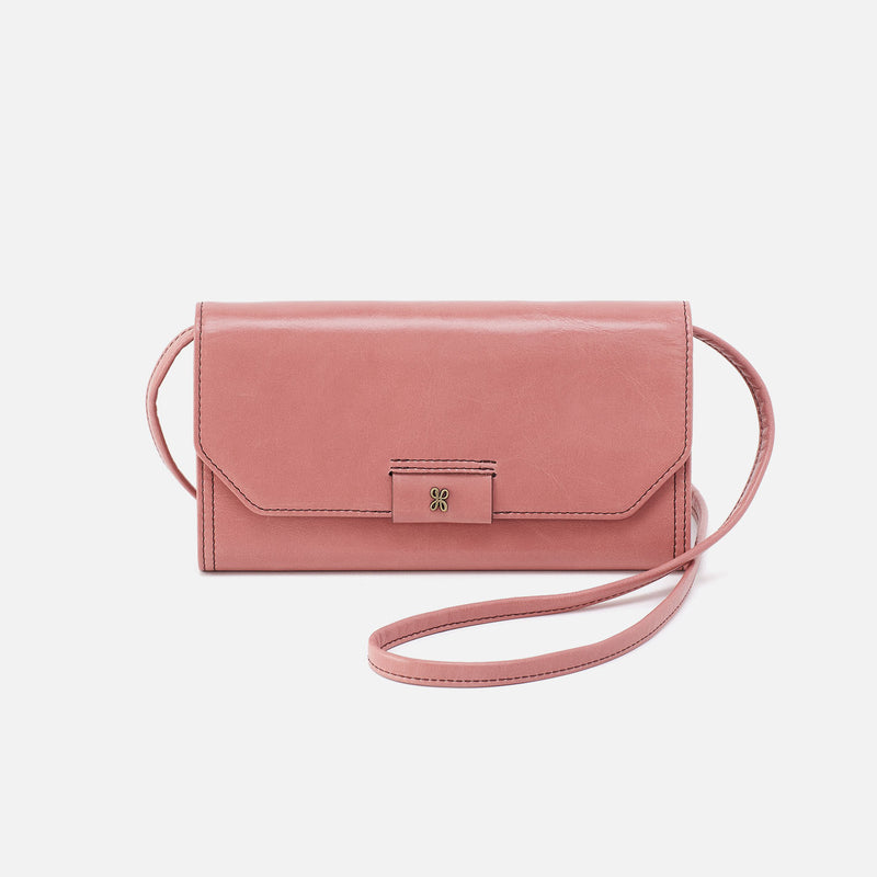 Romy Wallet Crossbody In Polished Leather Rose – HOBO