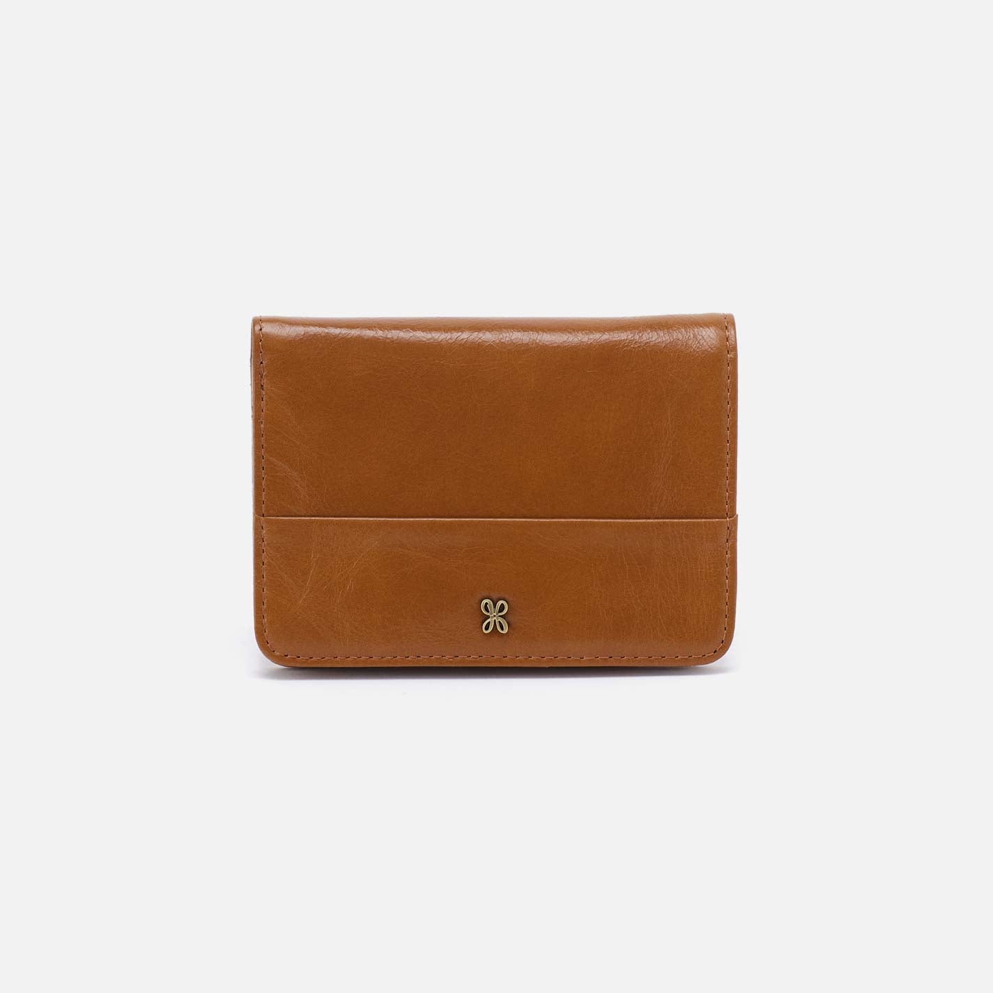 Jill Bifold Wallet in Polished Leather - Truffle – HOBO