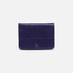 Jill Bifold Wallet in Polished Leather - Winter Violet