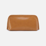 Beauty Brush Case In Polished Leather - Natural