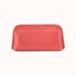 Beauty Brush Case In Polished Leather - Pink Mirage