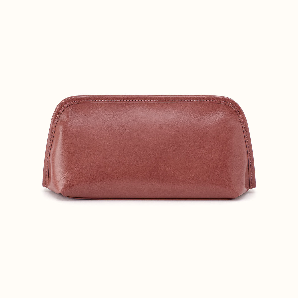 Beauty Brush Case In Polished Leather