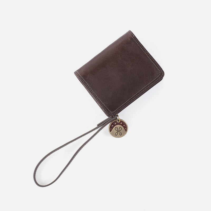 Coin Wristlet Wallet in Polished Leather - Hearthstone