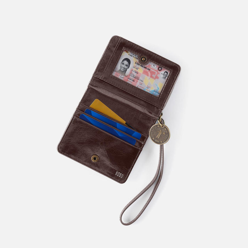 Coin Wristlet Wallet in Polished Leather - Hearthstone