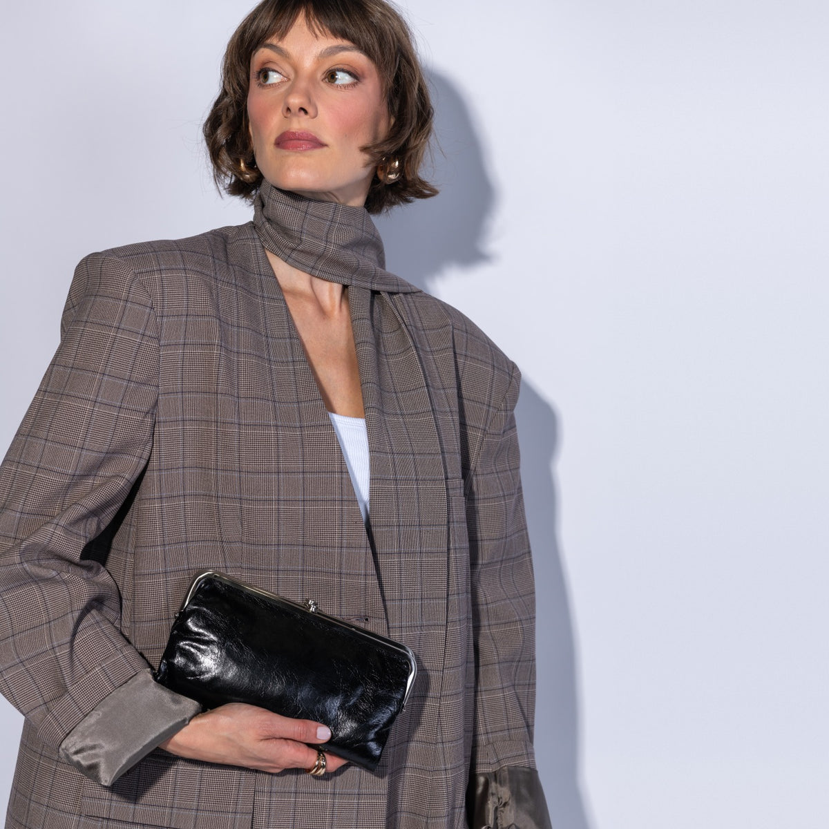 Lauren Clutch-Wallet In Polished Leather