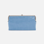 Lauren Clutch-Wallet In Polished Leather - Faded Denim