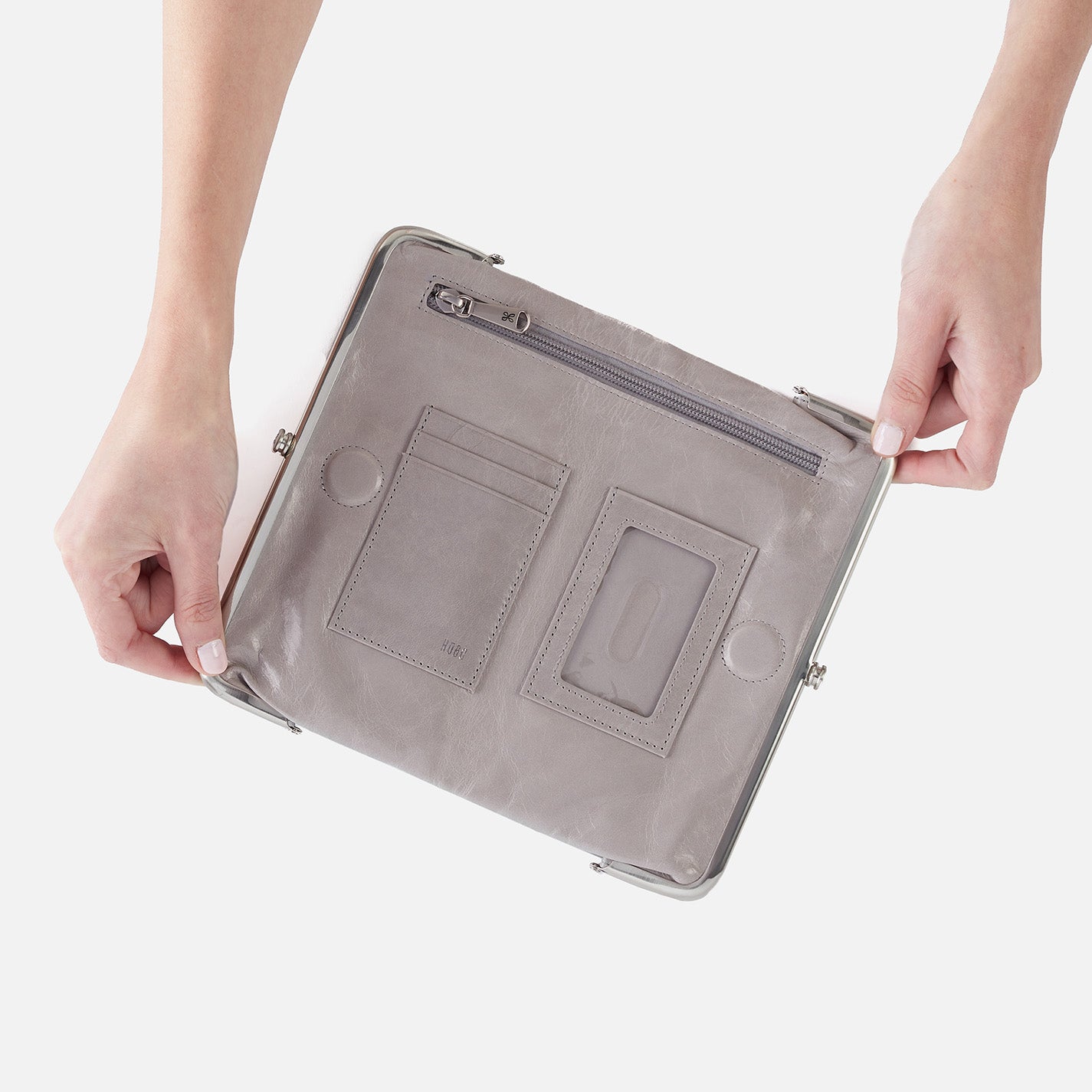 Gray hobo wallet hotsell