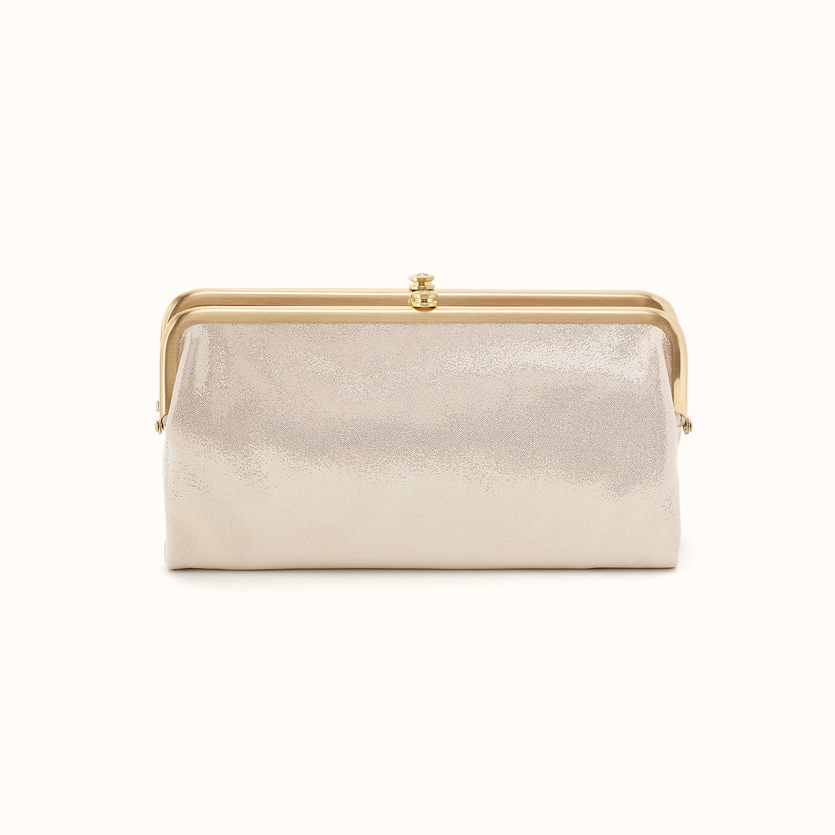Lauren Clutch-Wallet In Metallic Leather