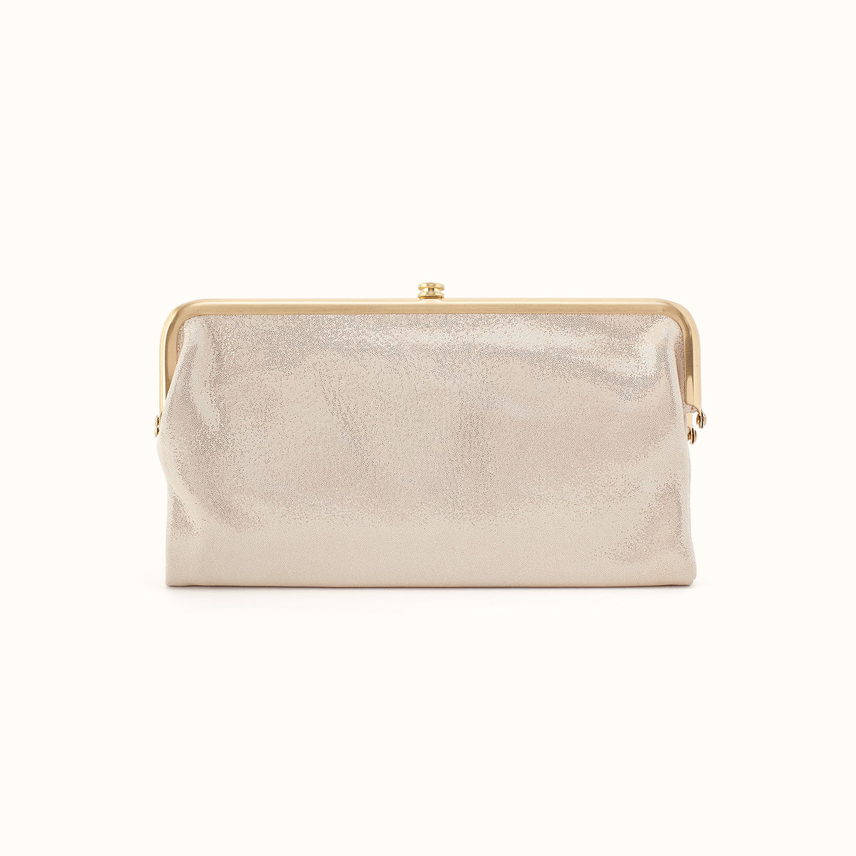 Lauren Clutch-Wallet In Metallic Leather