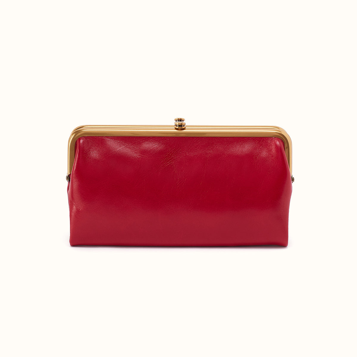 Lauren Clutch-Wallet In Polished Leather