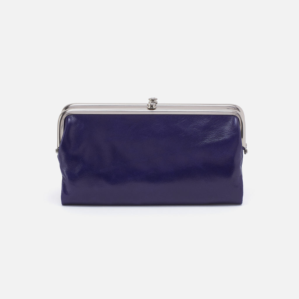 Lauren Clutch-Wallet in Polished Leather - Winter Violet – HOBO