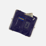 Lauren Clutch-Wallet in Polished Leather - Winter Violet