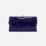 Lauren Clutch-Wallet in Polished Leather - Winter Violet