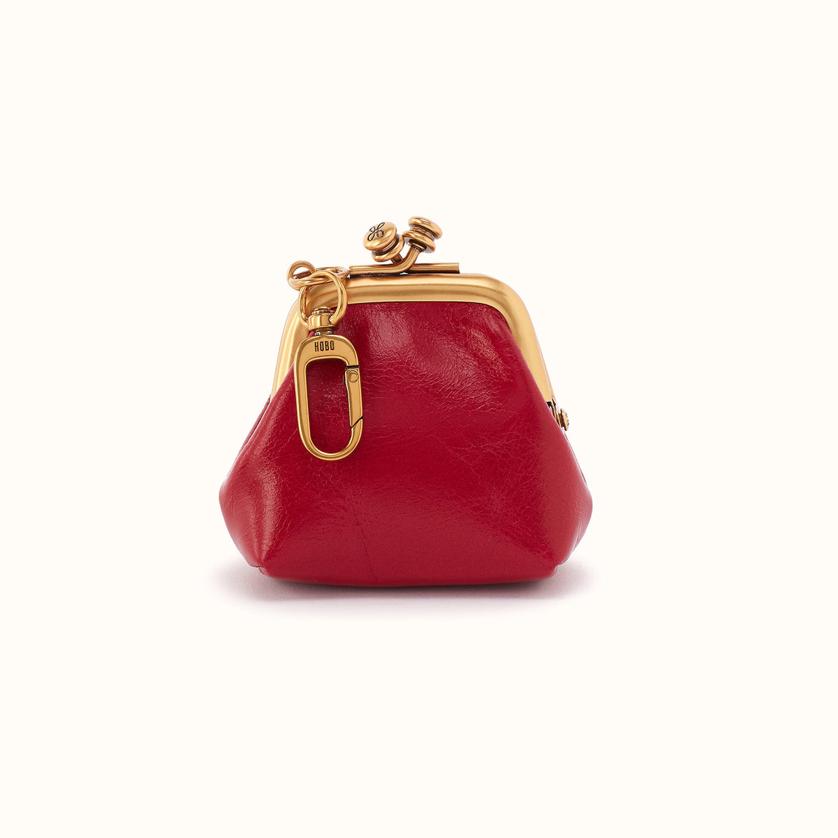 Run Frame Pouch In Polished Leather