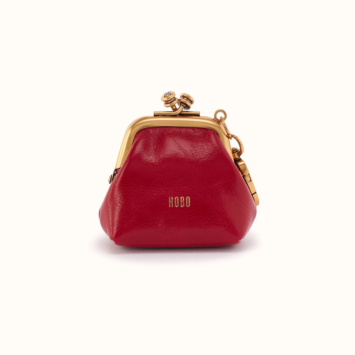 Run Frame Pouch In Polished Leather