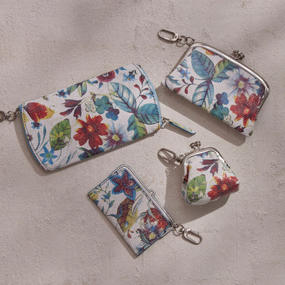 Cheer Frame Pouch in Printed Leather - Botanic Print