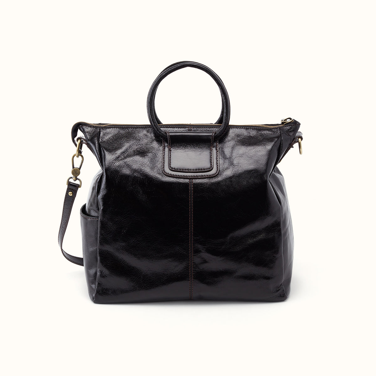 Sheila Large Satchel In Polished Leather