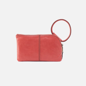 Sable Wristlet in Polished Leather - Cherry Blossom