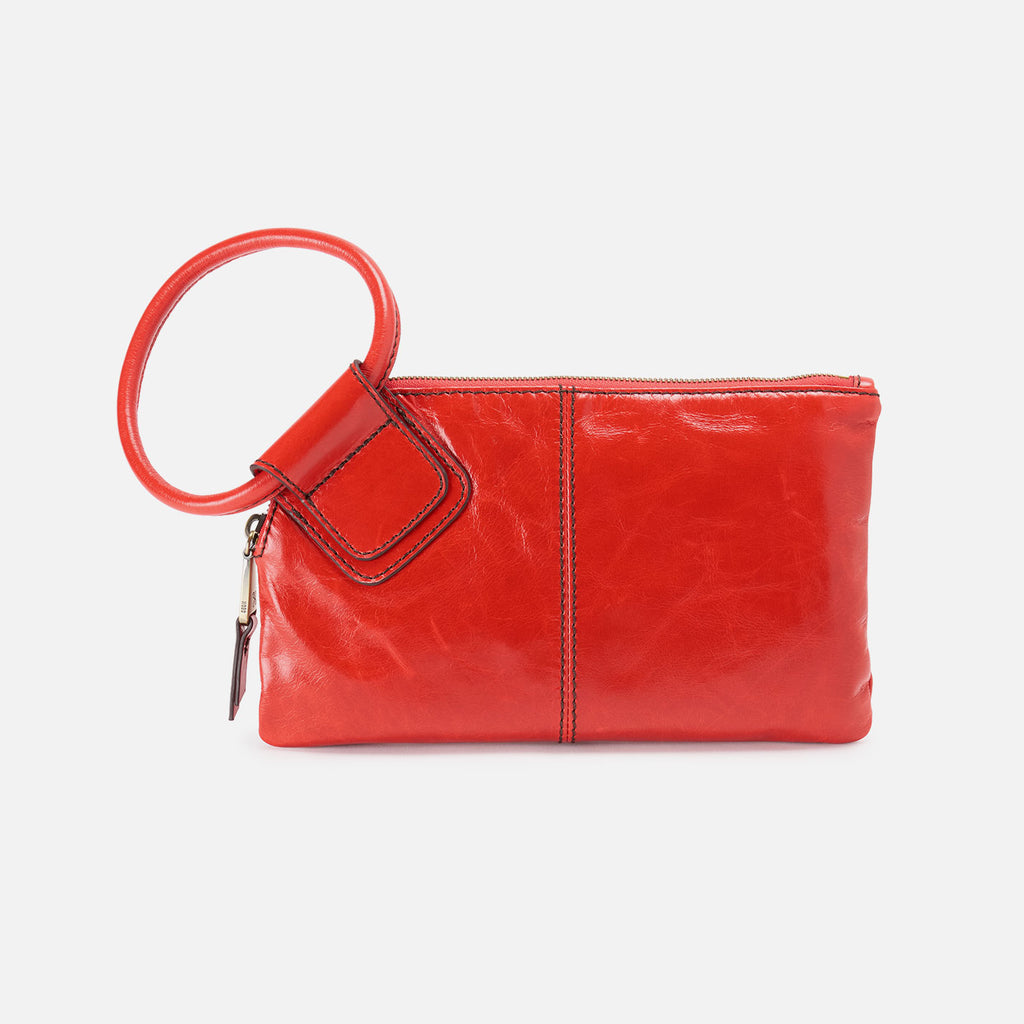 Sable Wristlet In Polished Leather - Grenadine – HOBO