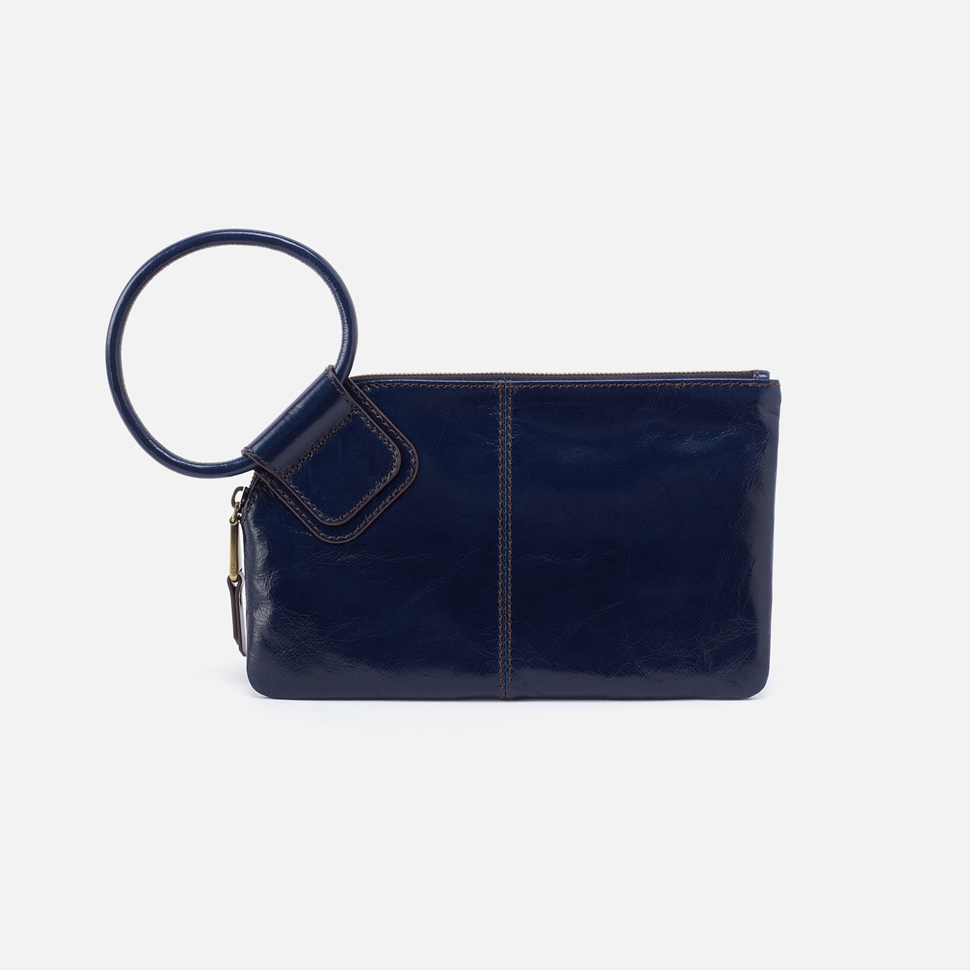 Sable Wristlet in Polished Leather - Nightshade