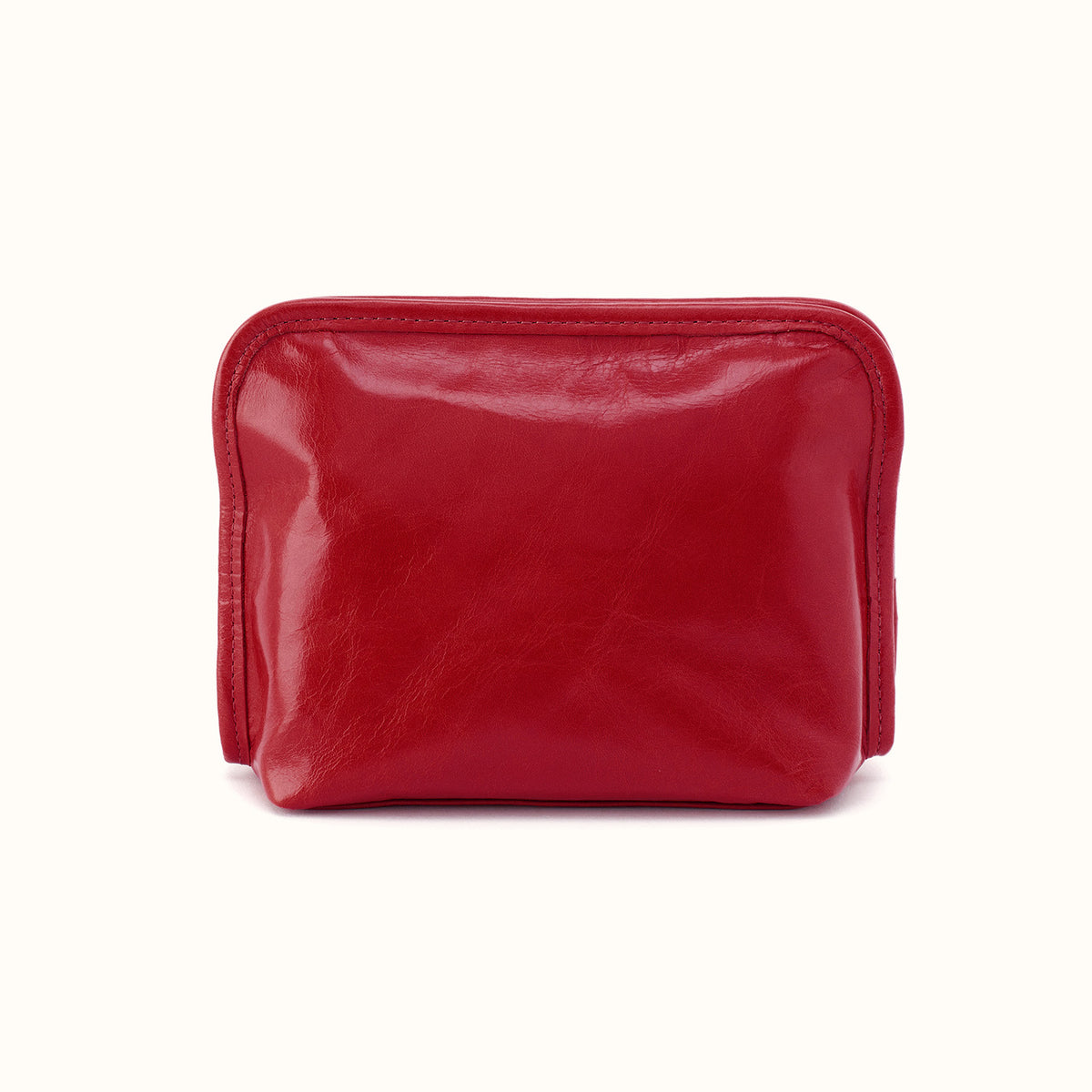 Beauty Cosmetic Pouch In Polished Leather