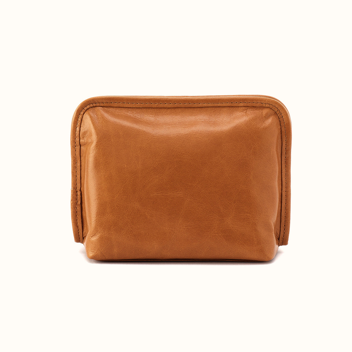 Beauty Cosmetic Pouch In Polished Leather