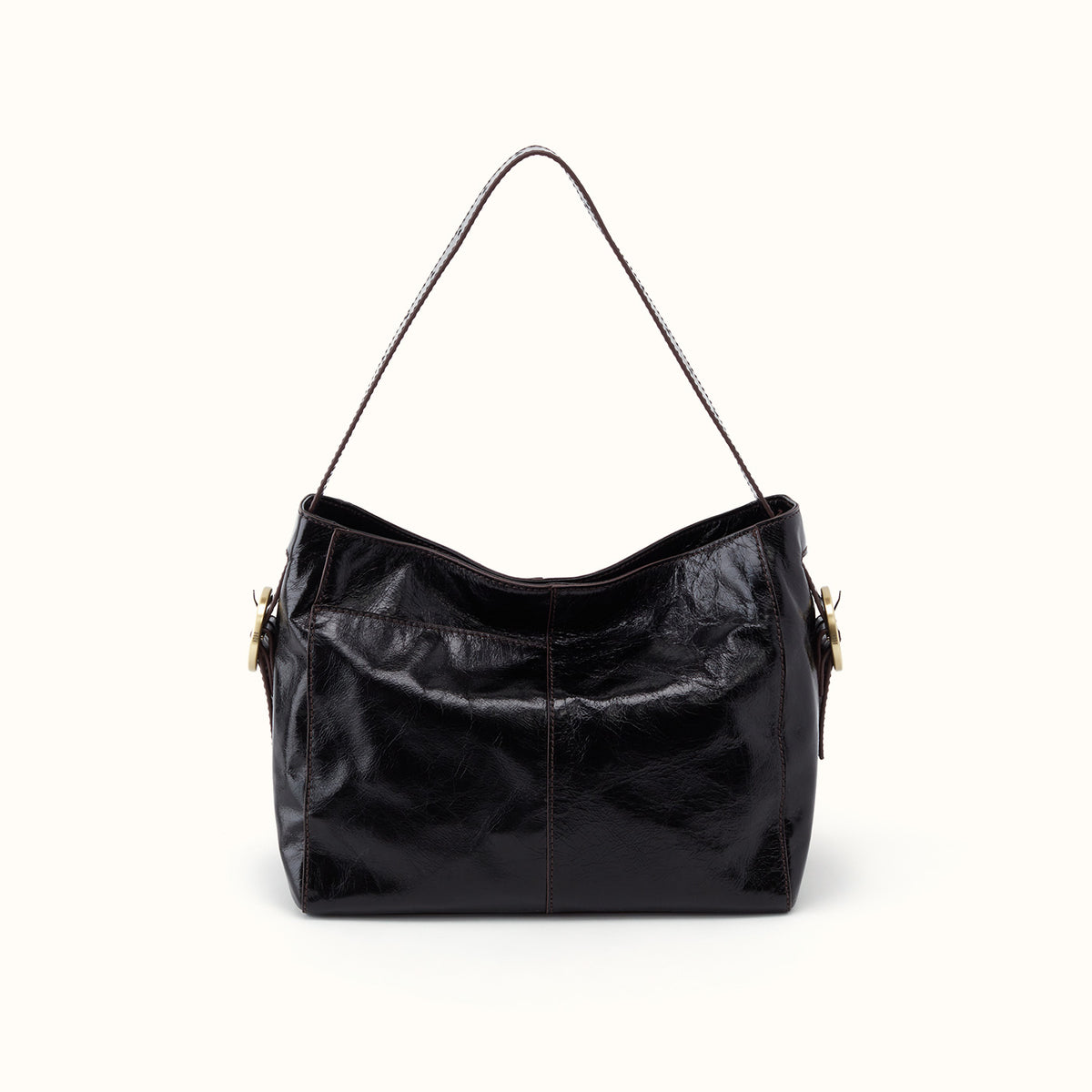 Render Shoulder Bag In Polished Leather