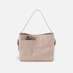 Render Shoulder Bag In Gloss Leather - Stone Gloss