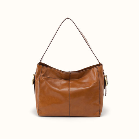 Render Shoulder Bag In Polished Leather - Truffle – HOBO