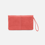 Evolve Wristlet In Polished Leather - Pink Mirage