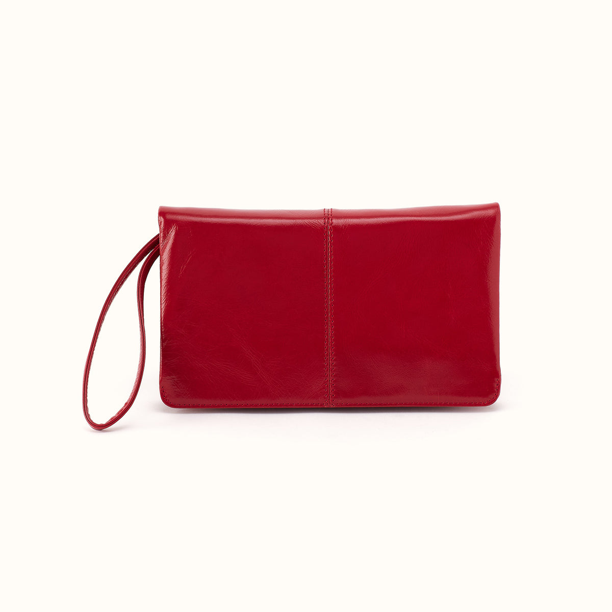 Evolve Wristlet In Polished Leather