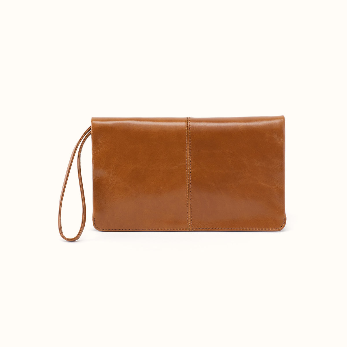 Evolve Wristlet In Polished Leather