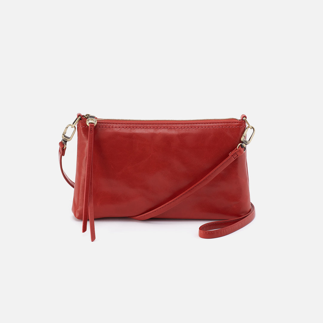 Darcy Crossbody In Polished Leather Black HOBO