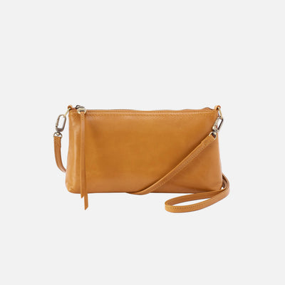 Darcy Crossbody in Polished Leather - Burnished Tan