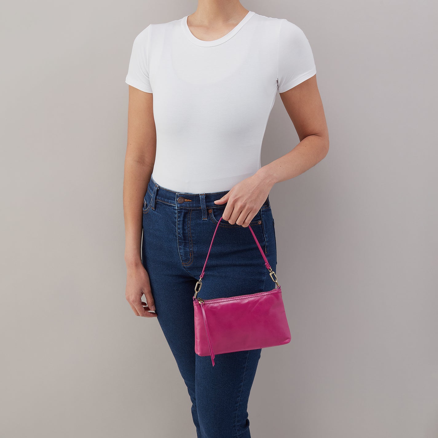 Darcy Crossbody in Polished Leather - Cactus Flower – HOBO