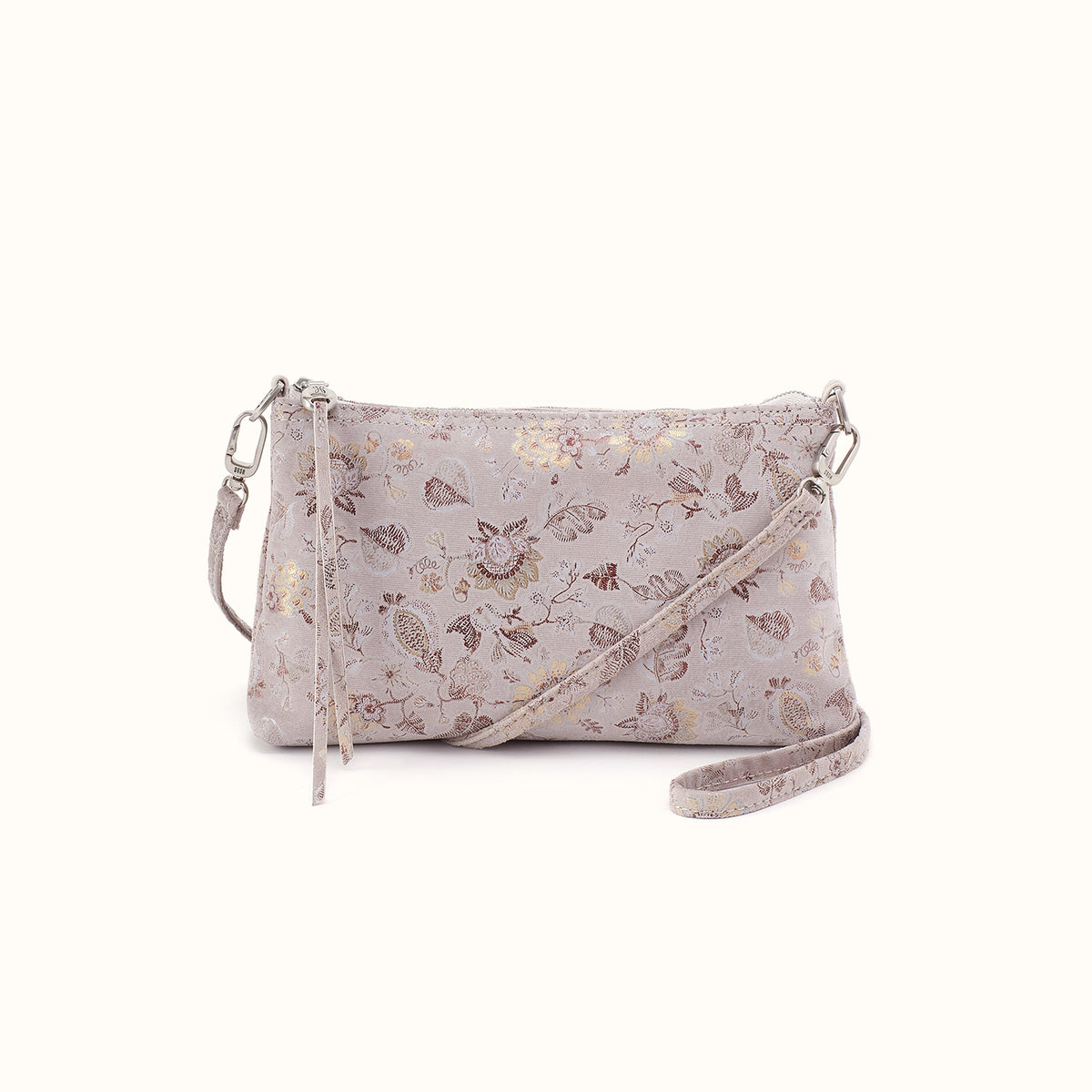 Darcy Crossbody in Printed Leather - Mystic Bloom- FOL