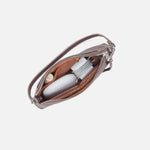 Darcy Crossbody in Metallic Leather - Pewter Spur