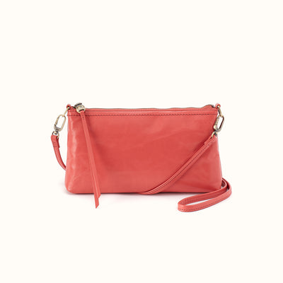 Darcy Crossbody In Polished Leather - Pink Mirage