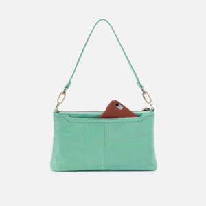 Darcy Crossbody in Polished Leather - Seaglass