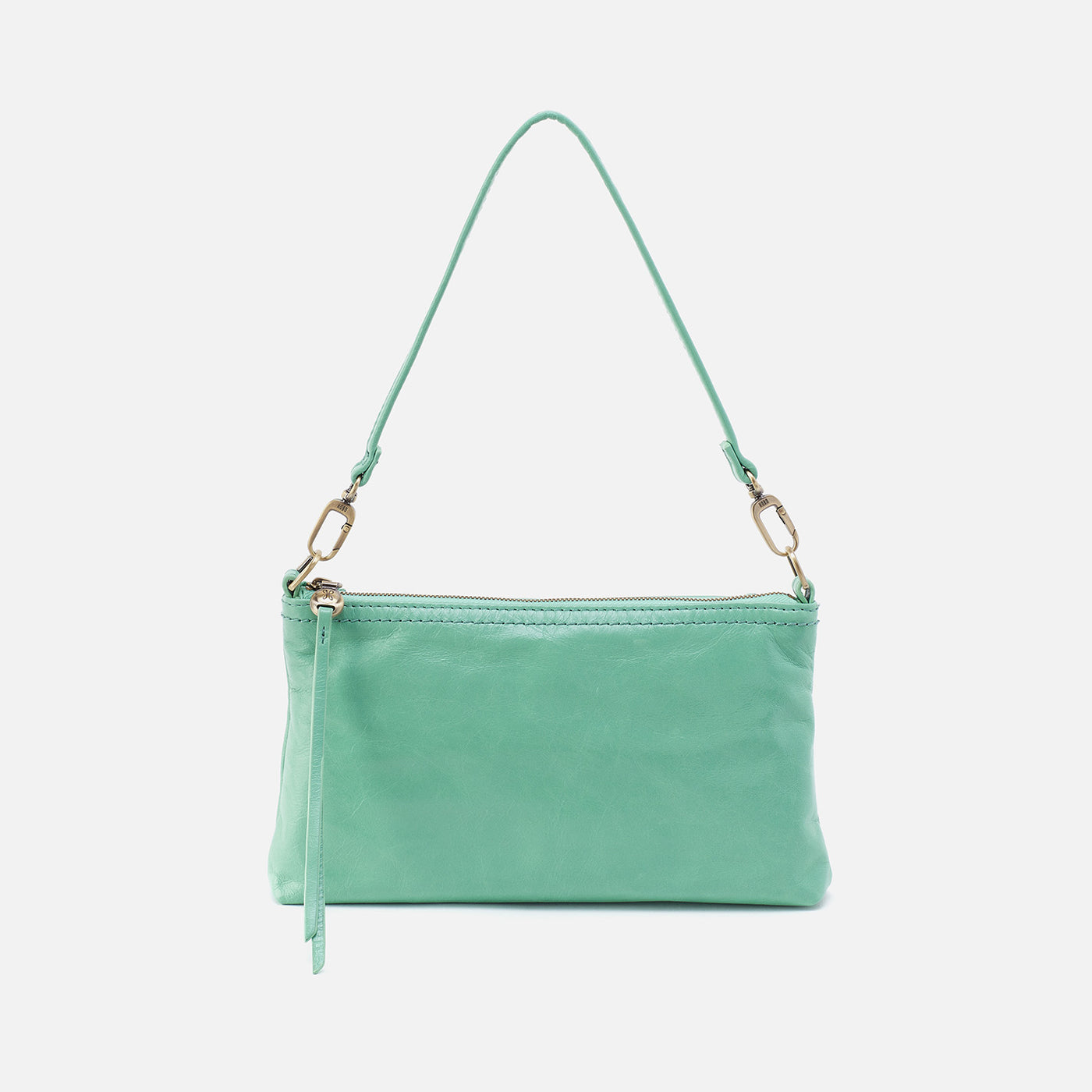 Darcy Crossbody in Polished Leather - Seaglass