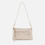 Darcy Crossbody in Metallic Leather - Sand Shimmer