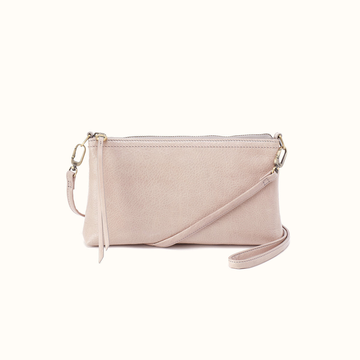 Darcy Crossbody In Gloss Leather - Stone Gloss