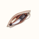 Darcy Crossbody In Gloss Leather - Stone Gloss