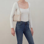 Darcy Crossbody In Gloss Leather - Stone Gloss