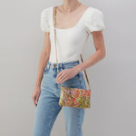 Darcy Crossbody in Printed Leather - Tropic Print