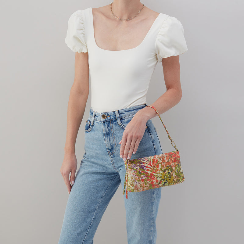 Darcy Crossbody in Printed Leather - Tropic Print